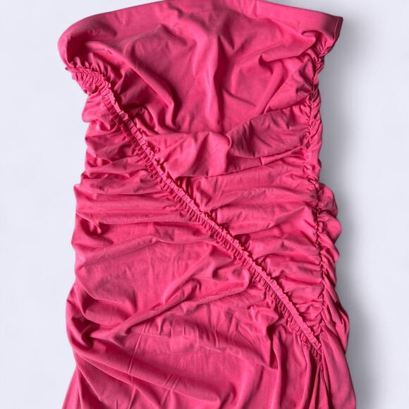 Celandine by Anthropologie Gabbie Strapless Ruched Tube Dress size XL NWT - Picture 2 of 8